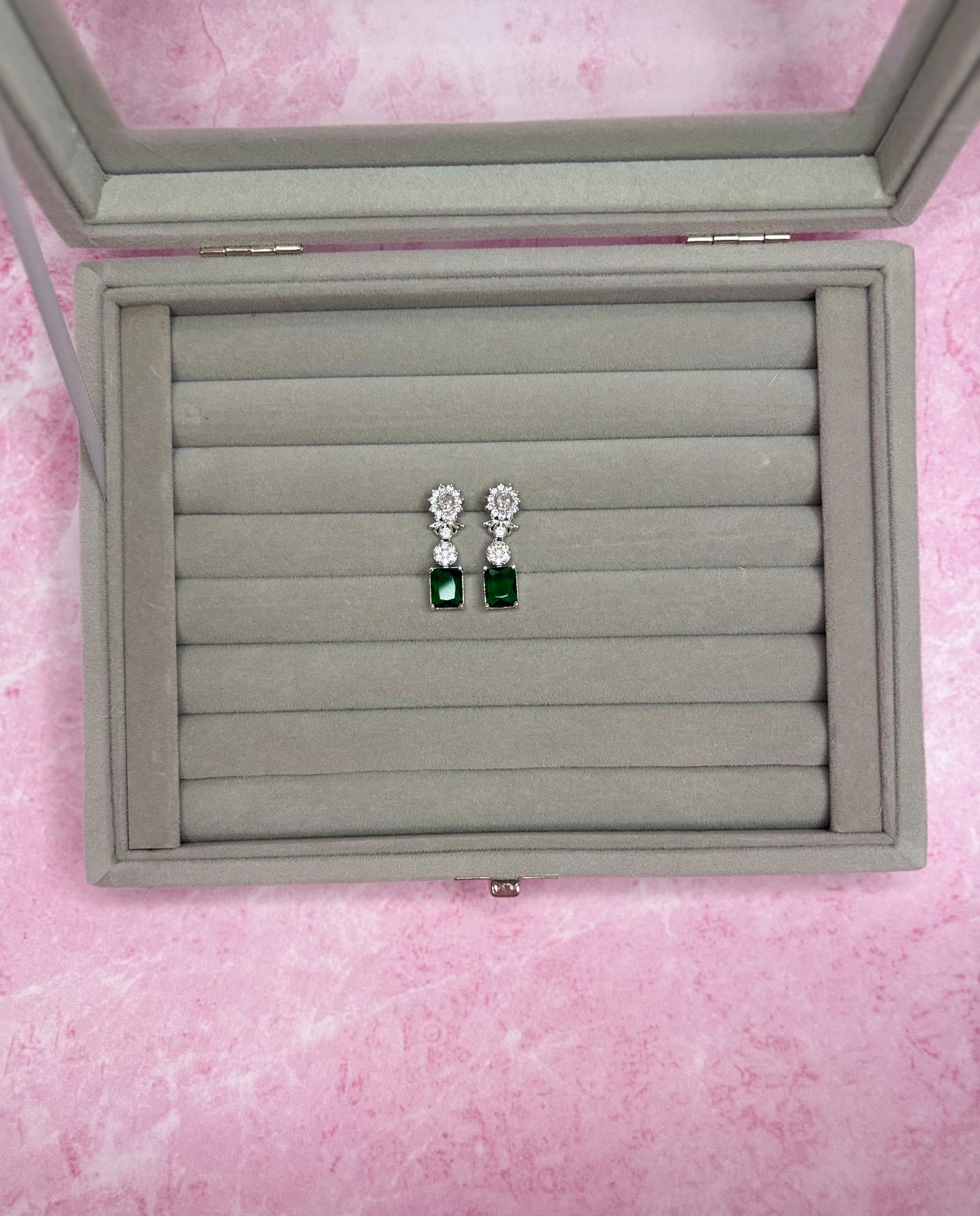 Green Mini AD Earrings