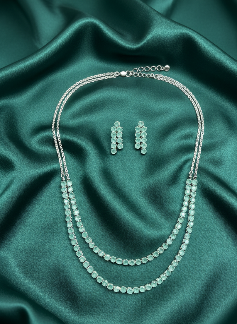 Sea Opal AD Necklace Set