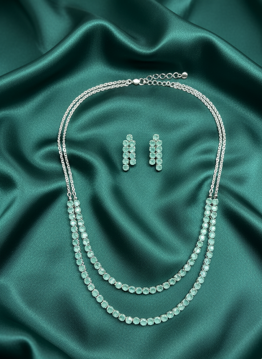 Sea Opal AD Necklace Set