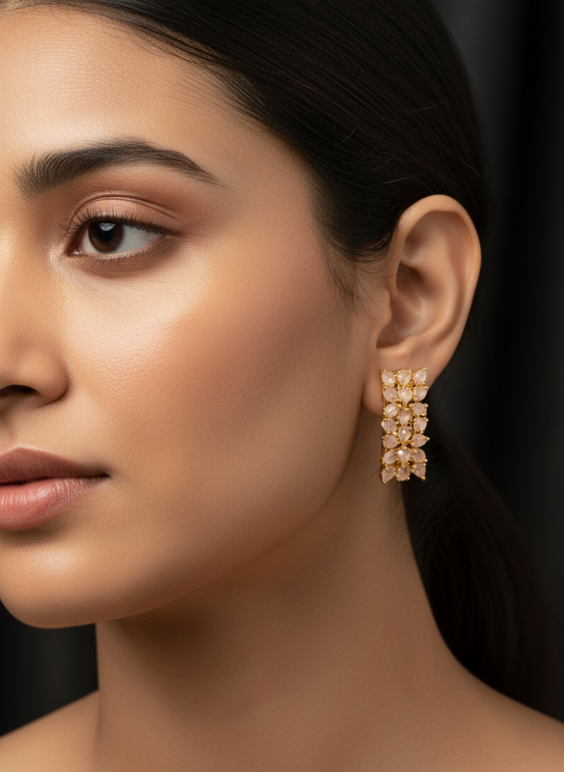 Peachy Pink AD Earrings