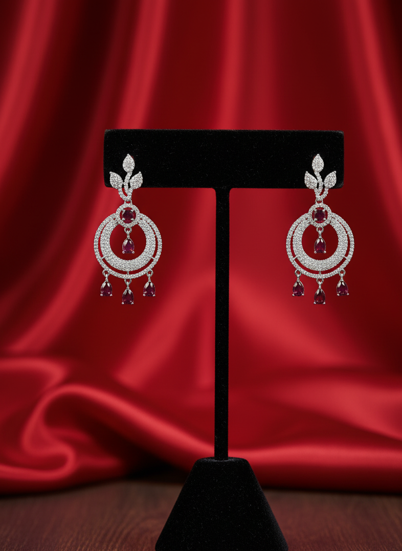 Pink Champagne AD Earrings