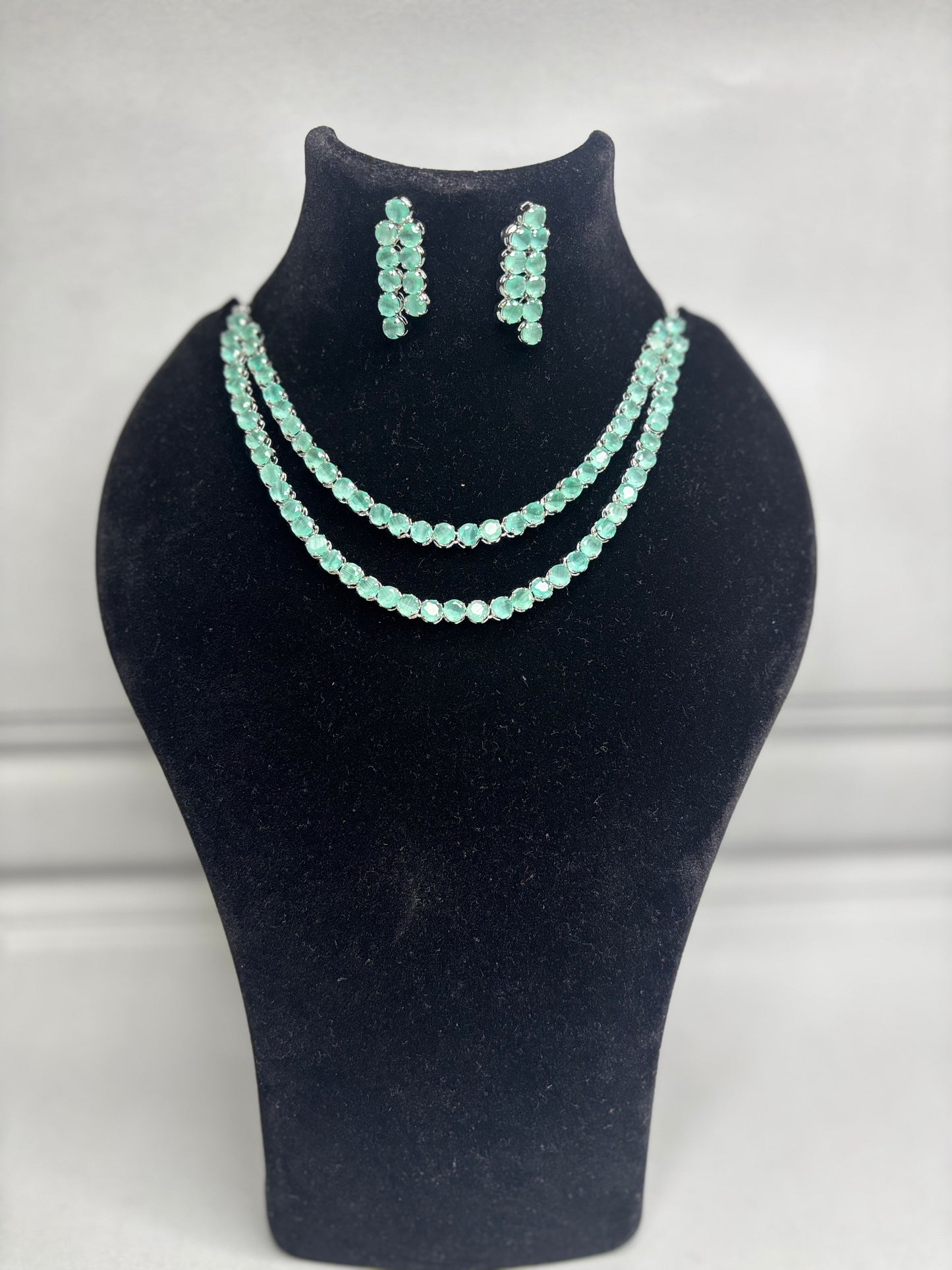 Sea Opal AD Necklace Set