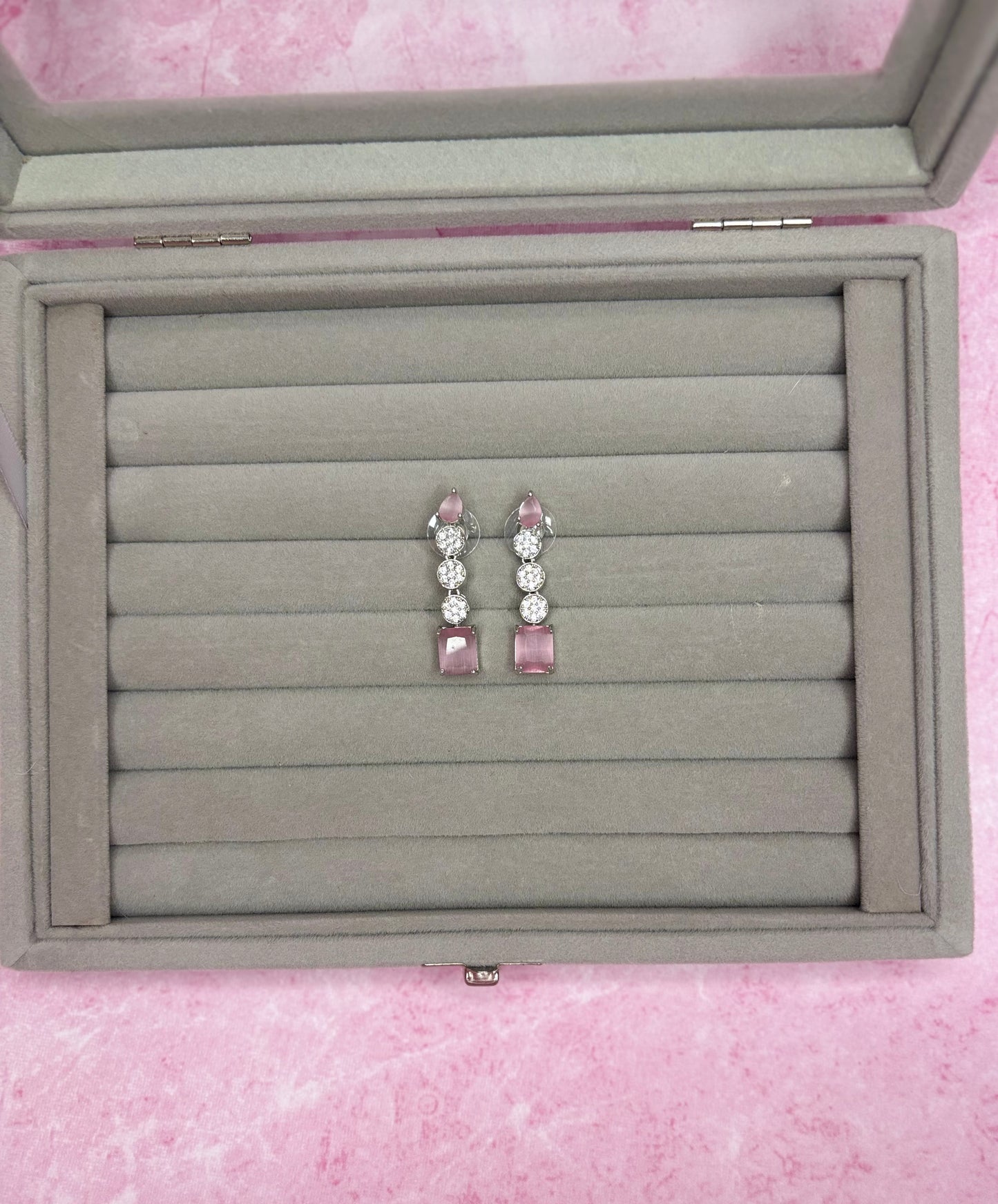 Baby Pink Drop AD Earrings
