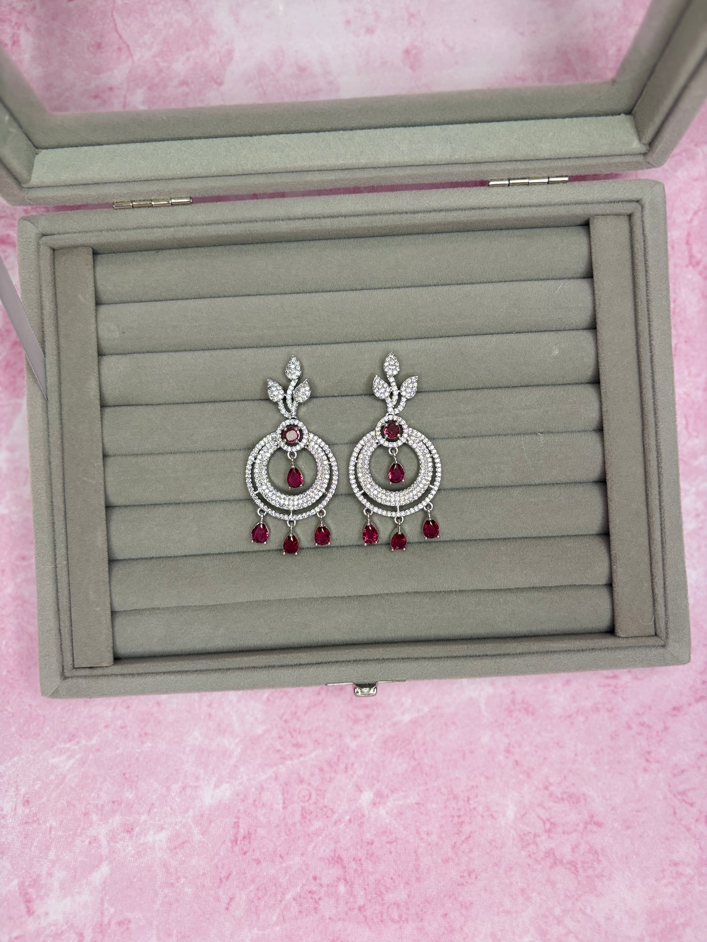 Pink Champagne AD Earrings