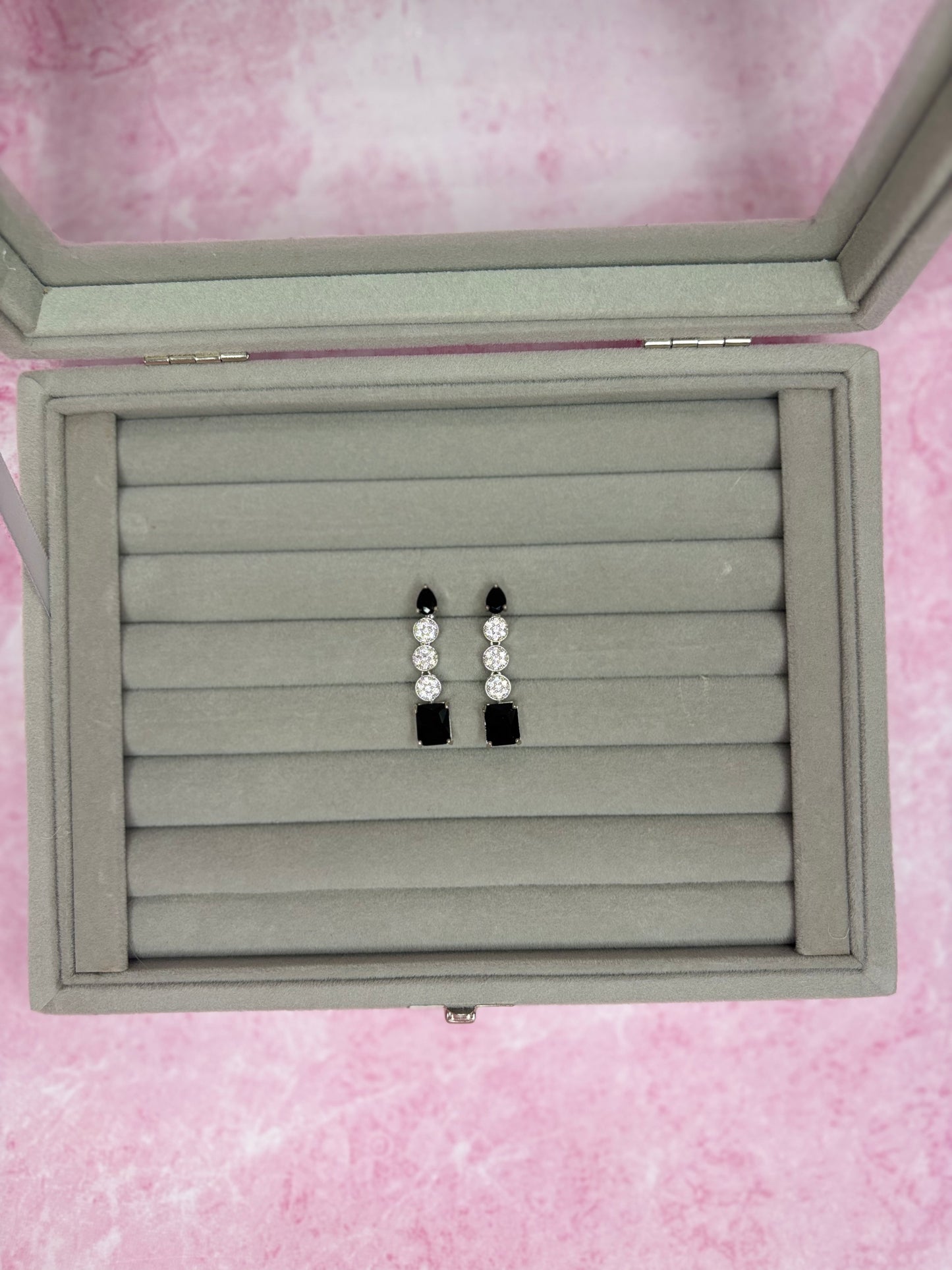 Black Drop AD Earrings