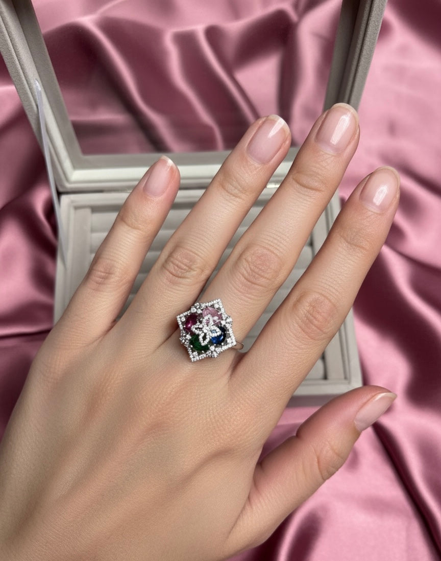 Prism pop multicolor AD ring