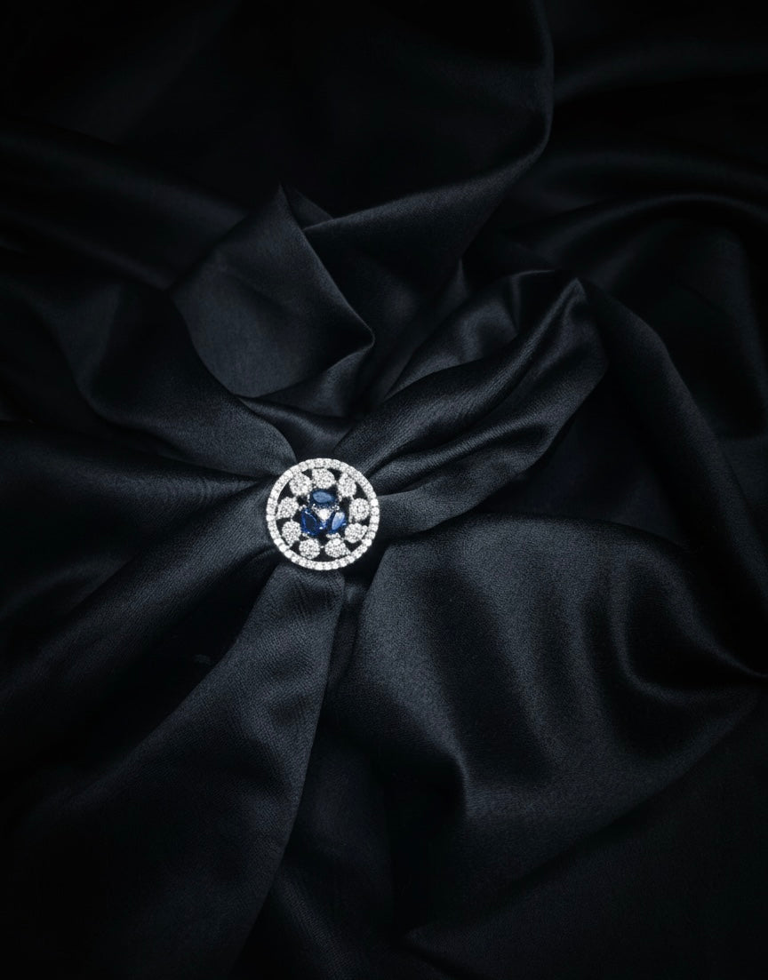 Royal blue spark AD ring