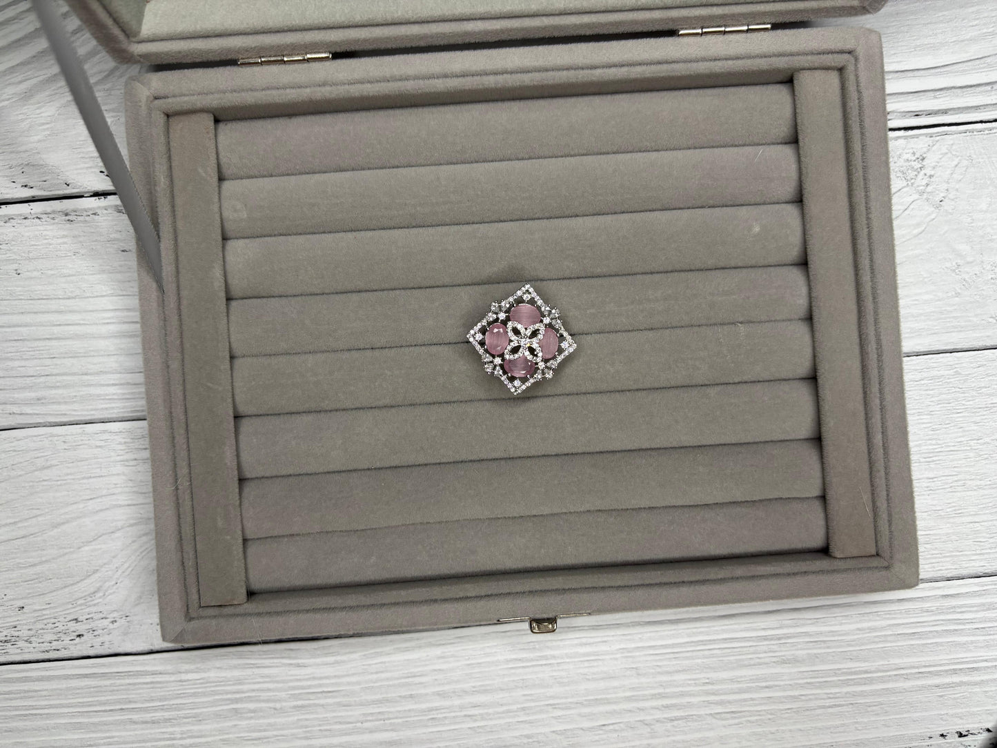 Pink whisper AD ring